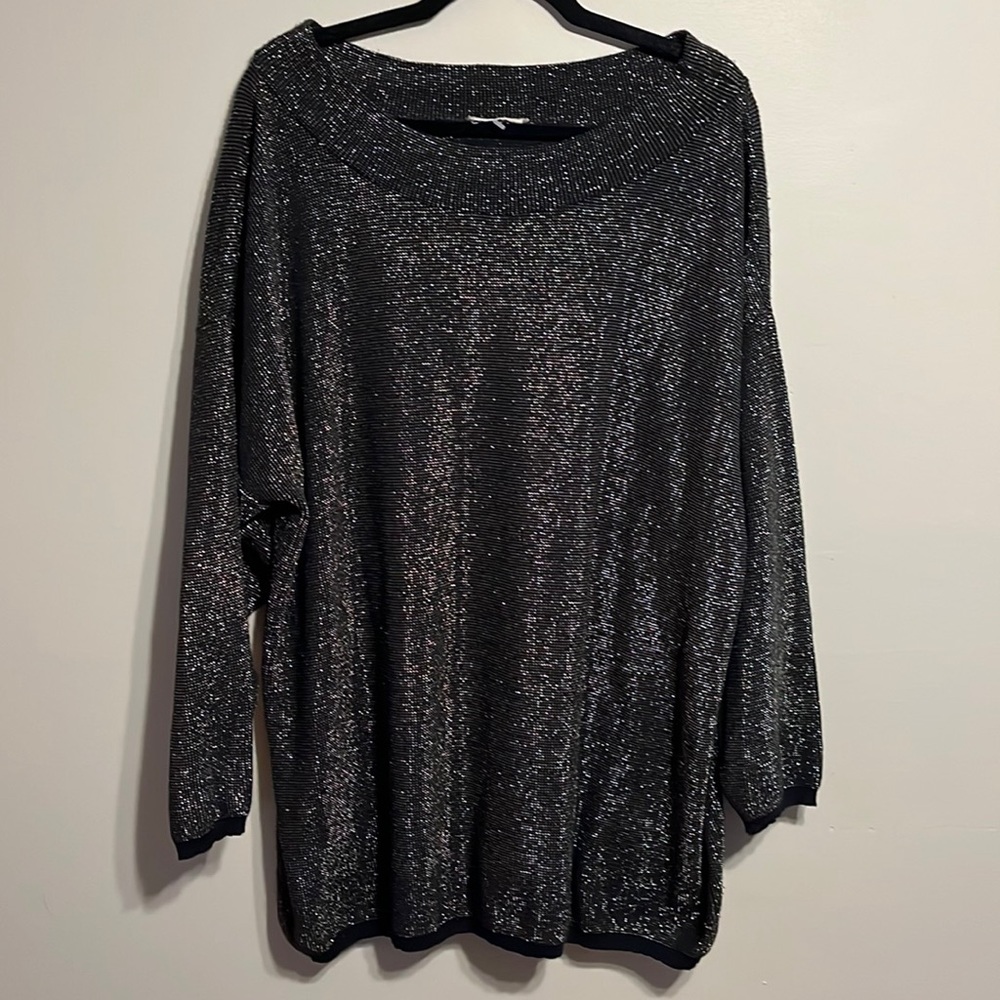 Vintage 3X gold shimmer Encore top